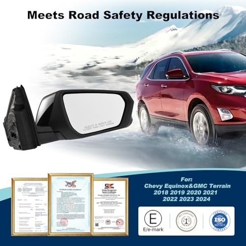 Side mirror assembly replacement, left side mirror assembly replacement, right