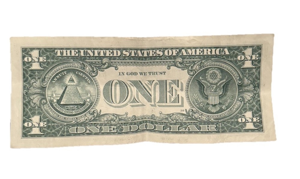 Billete D 1 Dólares Con Error