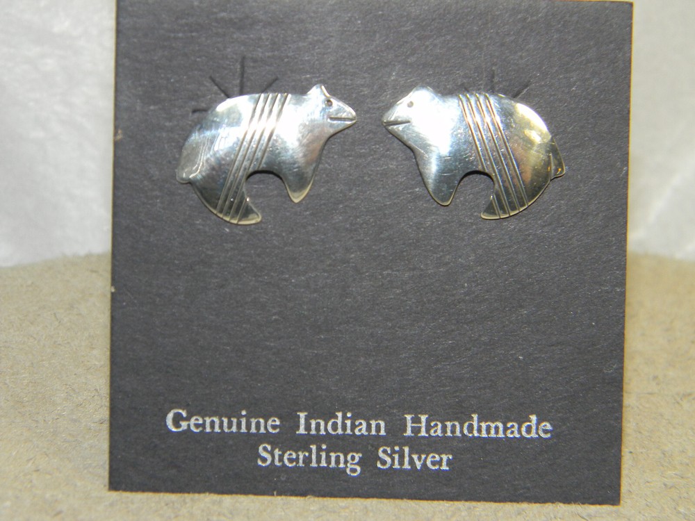 Tomas Singer Sterling Silver Bear Earrings NWT
