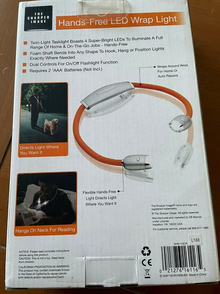 The Sharper Image Hands-Free LED Wrap Light