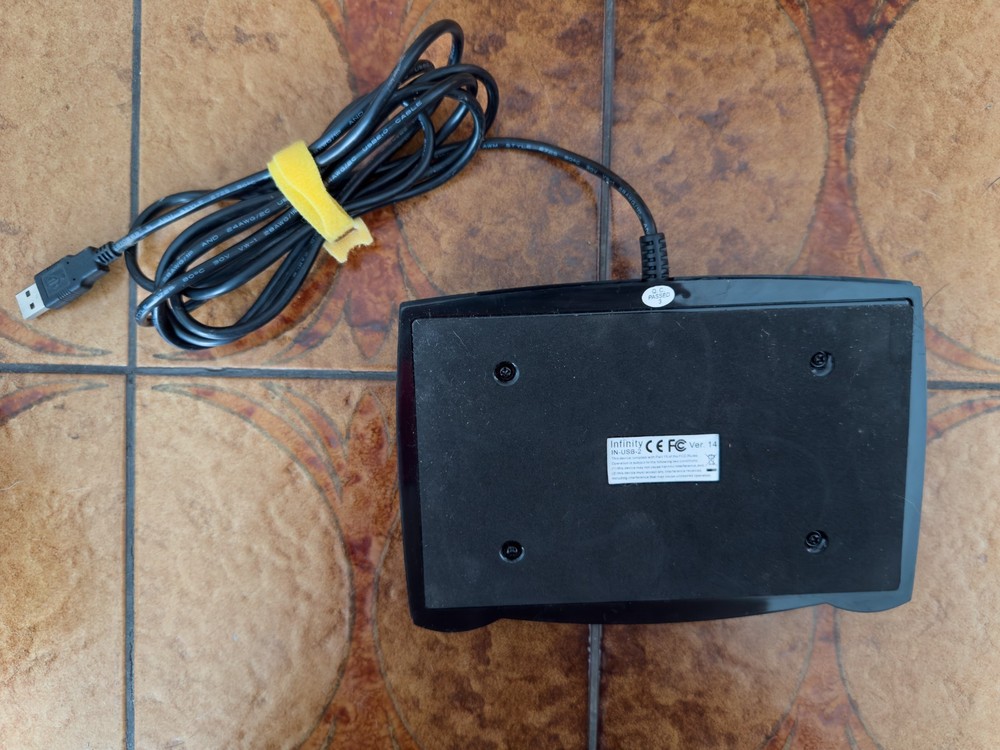 Infinity USB Foot Pedal Control with Computer Plug In - Black