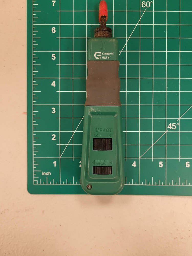 Commercial Electric Impact Punch Down Tool Network Wire Cable Termination