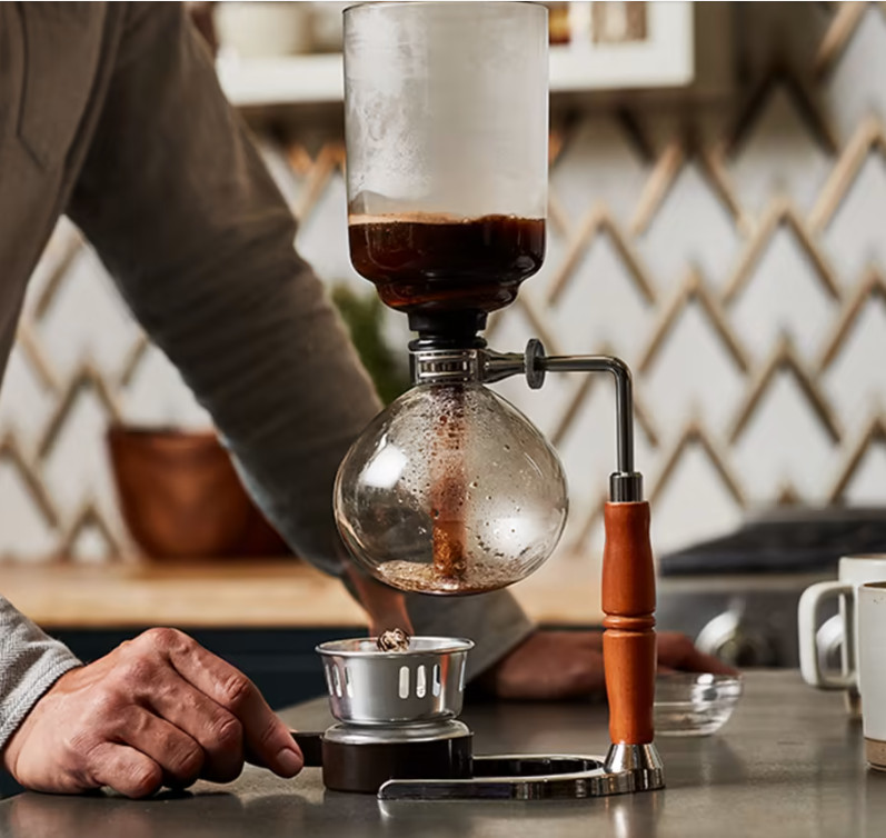 Coffee Syphon Tabletop Siphon Coffee Maker 5-Cup Syphon Coffee Brewer Machine