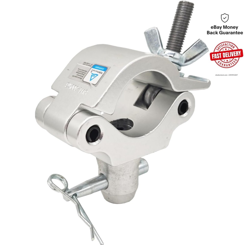 Secure 2" Wrap-Around Coupler for Stage Lighting - 660 lbs Capacity, Heavy Duty