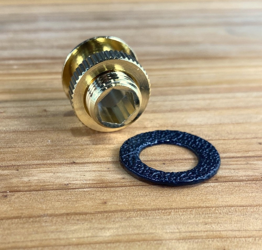 Deluxe Brass Threaded 1/2" Drum Air Vent with Gasket