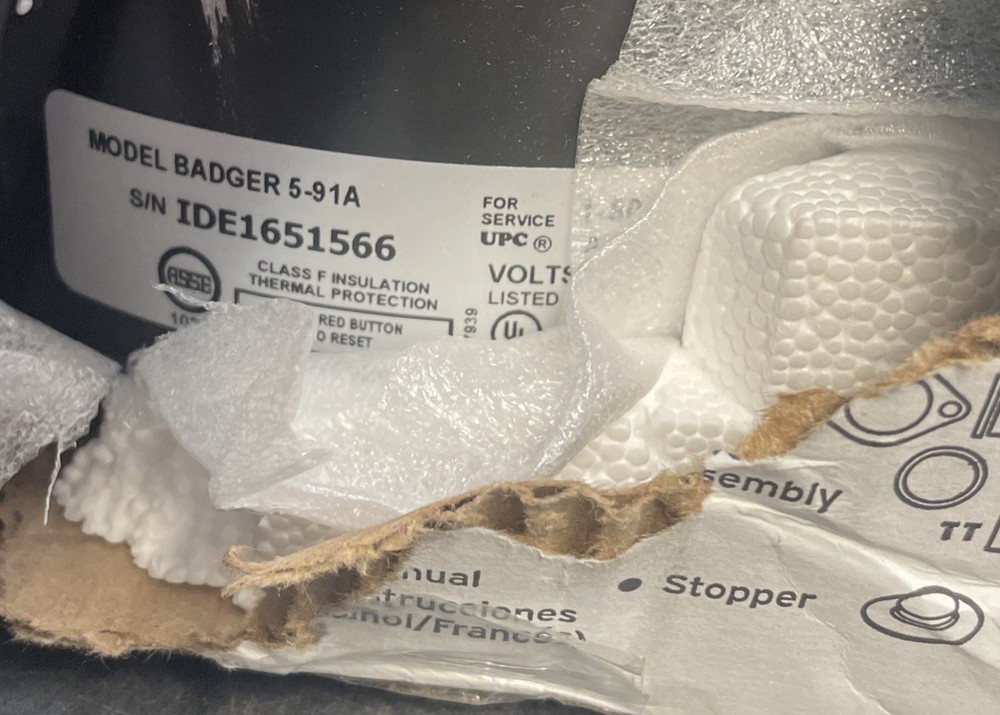 InSinkErator Badger 5 1/2HP Garbage Disposal