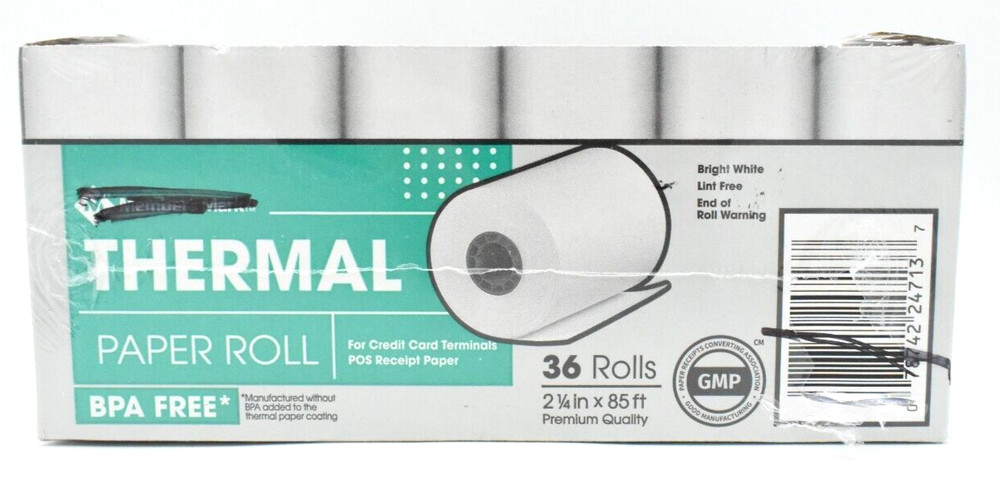 36 Rolls - Thermal Paper Receipt Rolls 2.25" x 85'