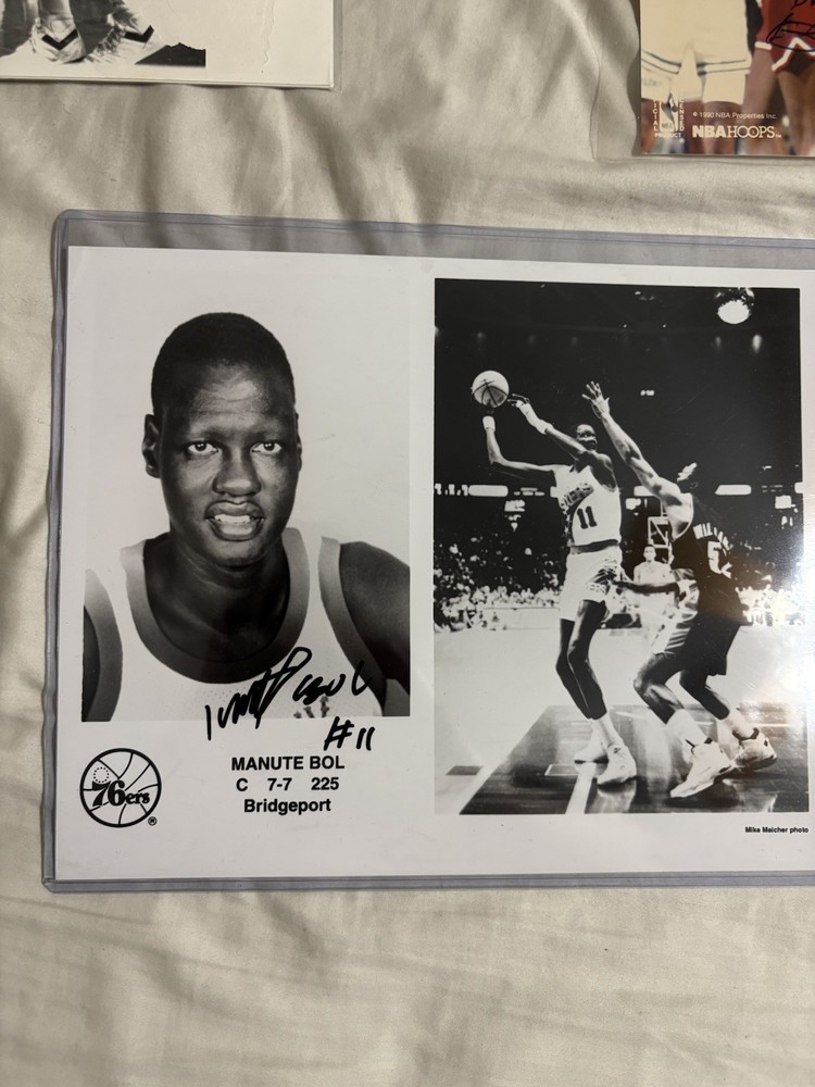 Manute Bol Autographed Photos