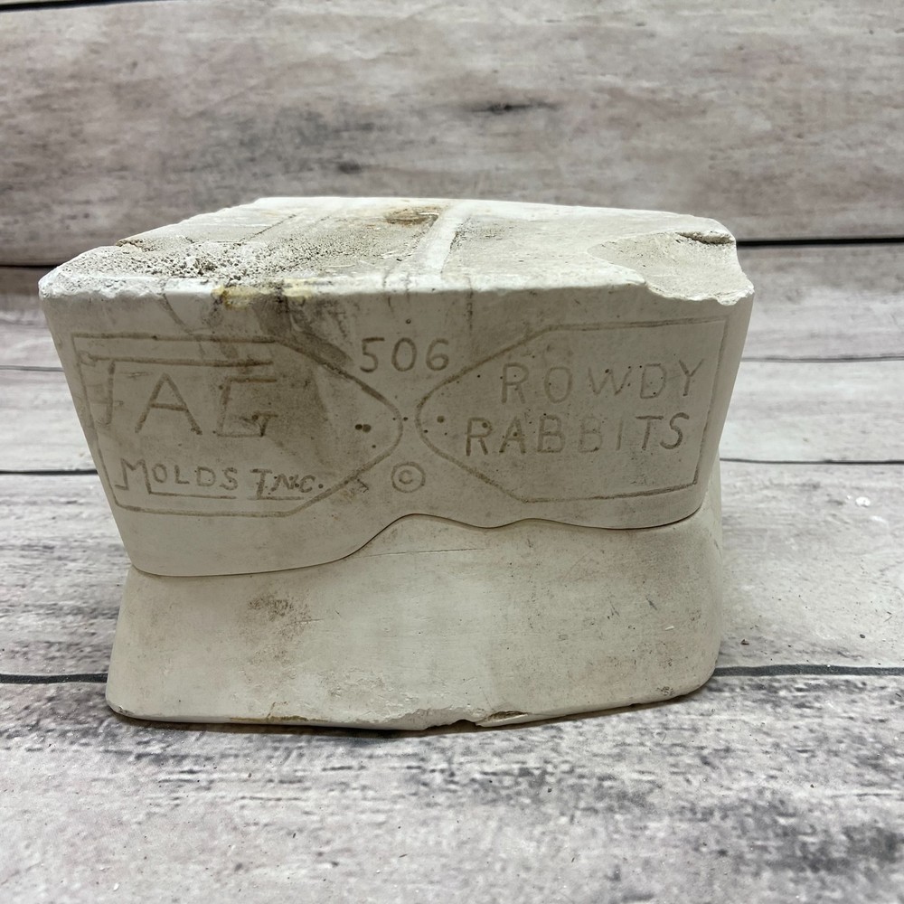Ceramic Slip Casting Mold Rabbits TAG #506 Vintage