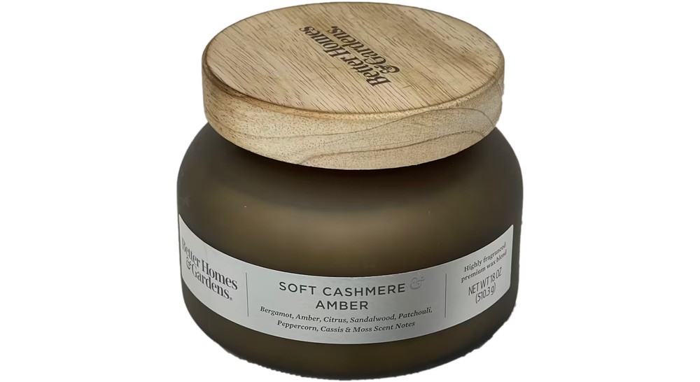 BHG 18oz Scented Candle [ Soft Cashmere Amber ]