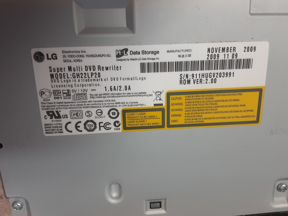 LG GH22NP20 IDE Super Multi DVD Rewriter