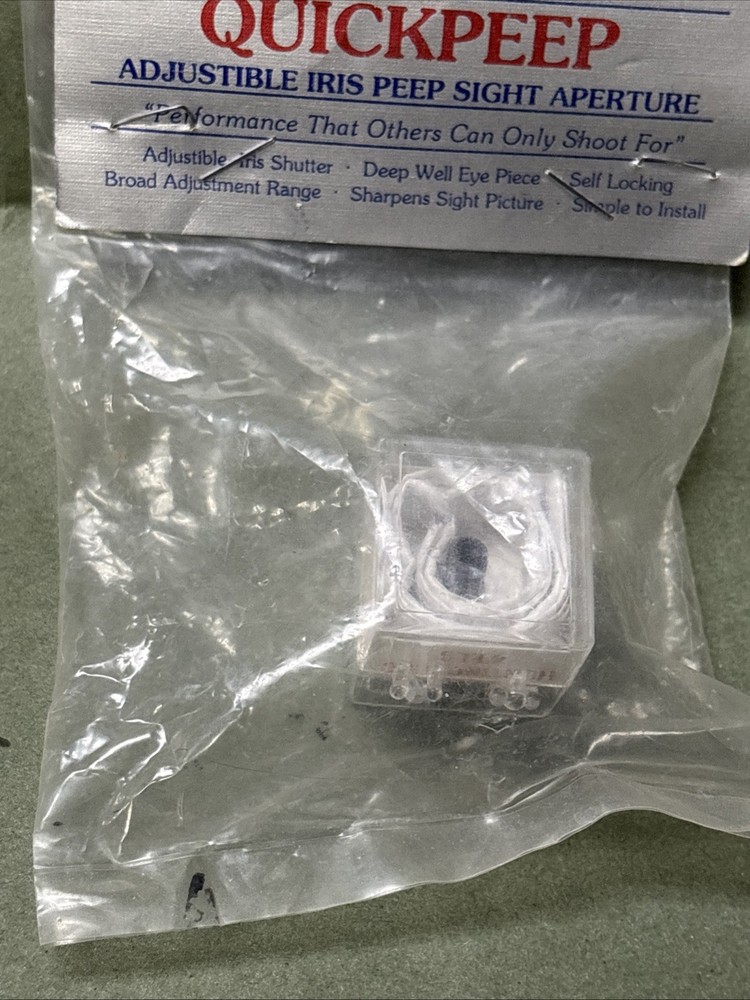 NEW Rare White Quick Peep Sight WHITE MUZZLELOADER Hard to find