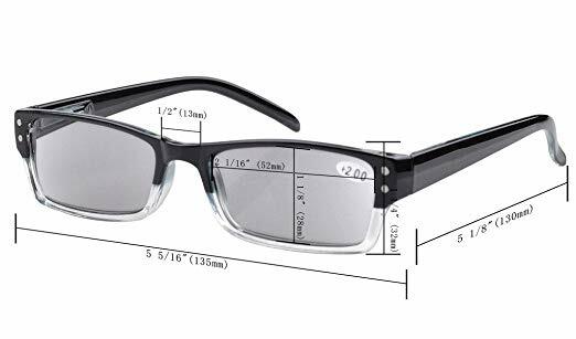 Eyekepper 4 Pack Reading Glasses Modern Eyeglasses Spring Hinges Rectangular