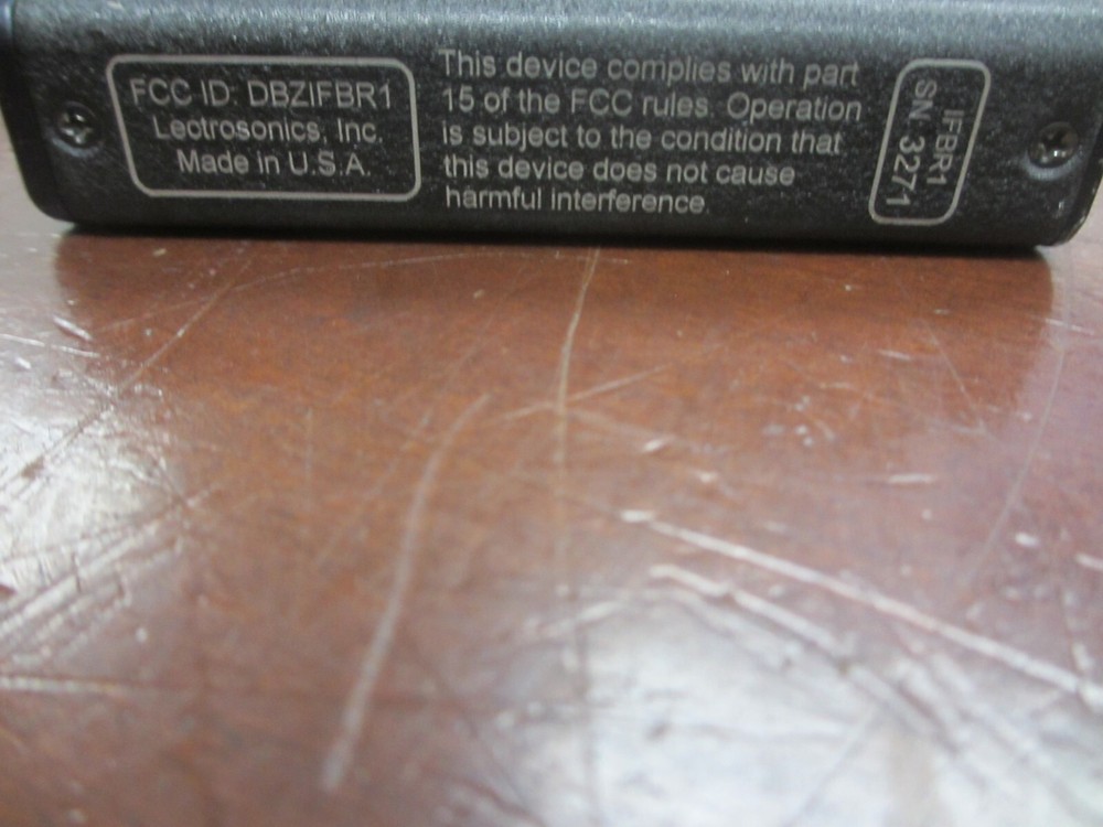 LECTROSONICS LECTRO R1 IFB Receiver