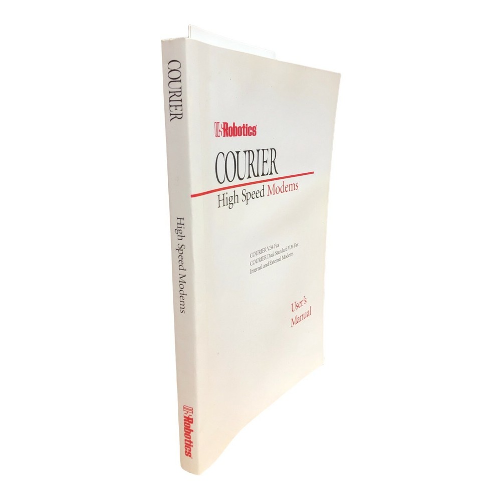 USROBOTICS COURIER V.34 HIGH SPEED INTERNAL AND EXTERNAL MODEMS USER'S MANUAL