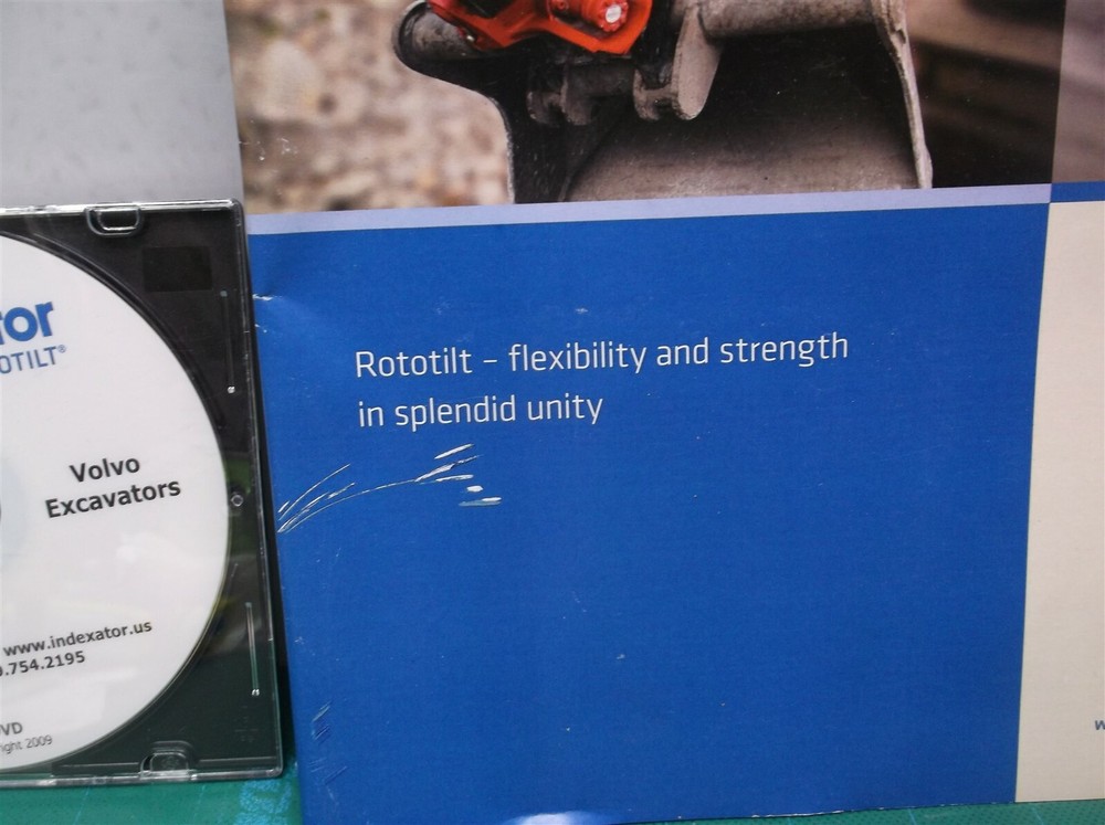 indextor rototilt booklet & dvd volvo ds1
