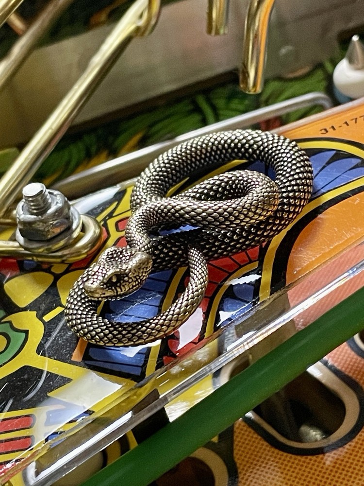 Indiana Jones Pinball Machine Snake Mod (SOLID BRASS!!)