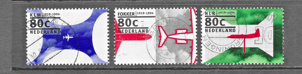Netherlands 1994 -  75 Years Netherlands Airlines - Used