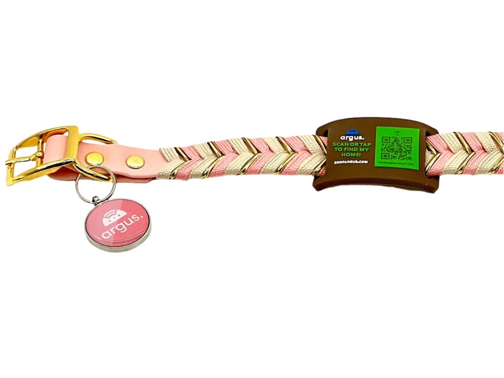 Argus Tech Tag - Epoxy Round Metal Edge Pet ID Tag with QR Code