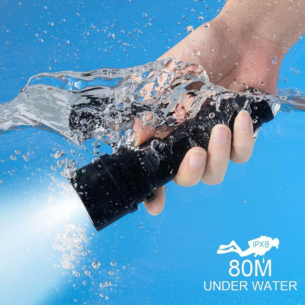 Diving Flashlight Torch L2 LED Light Waterproof 50M Deep Underwater Lamp New
