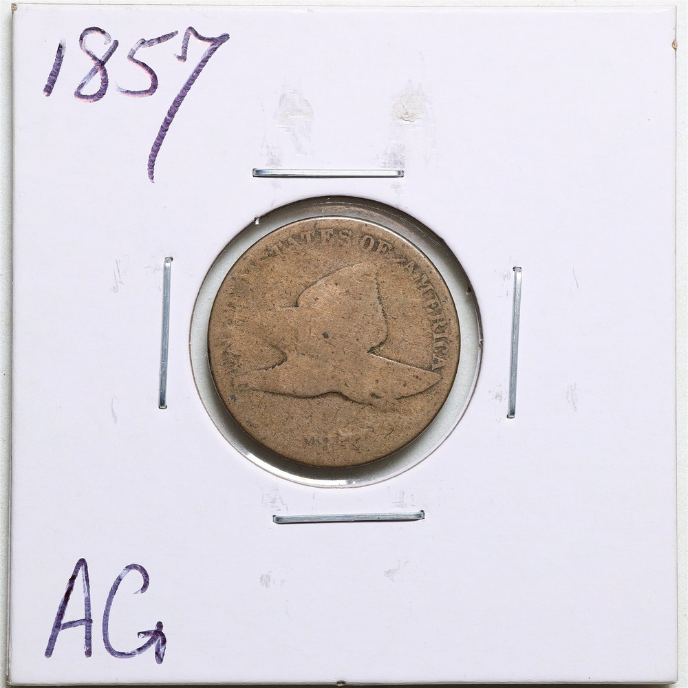 1857 1C Flying Eagle Cent in AG Condition #5052