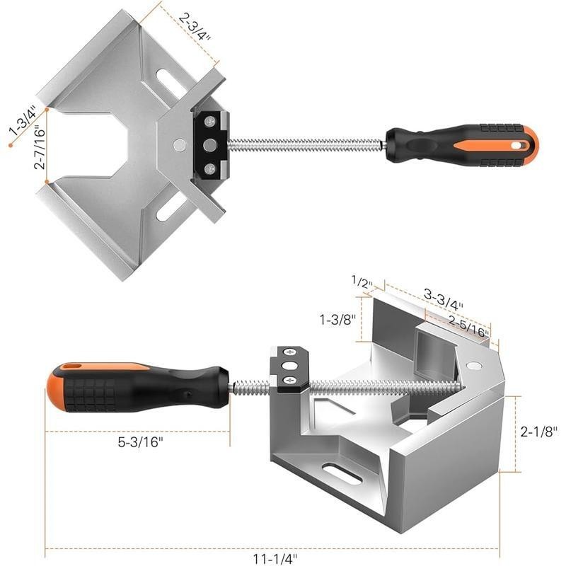 Right Angle Clamp 4 Pack Adjustable 90 Degree Corner Clamp Woodworking Tools New