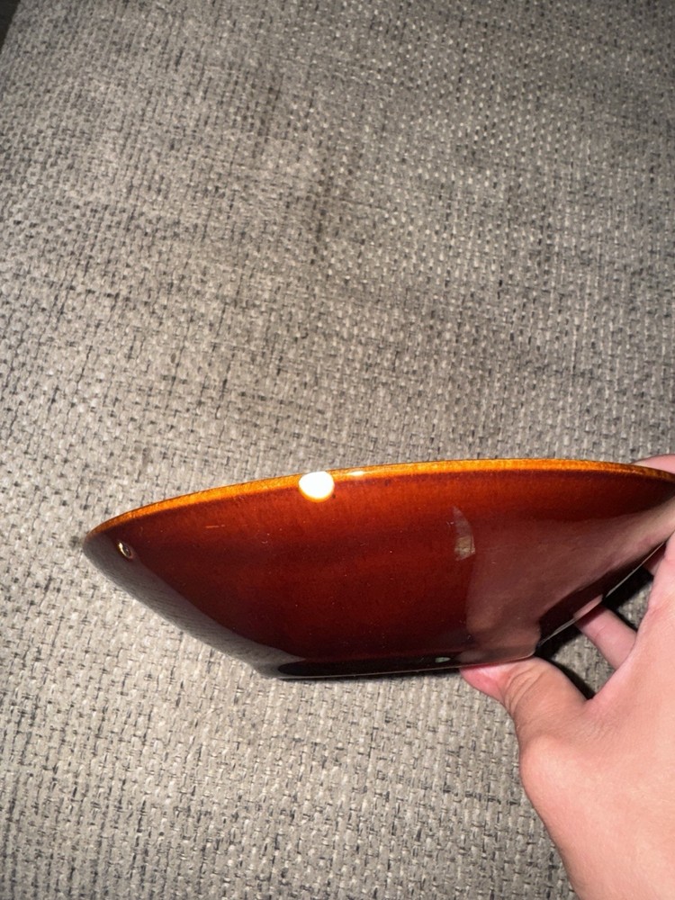Vintage McCoy Brown Drip Glaze Bowl