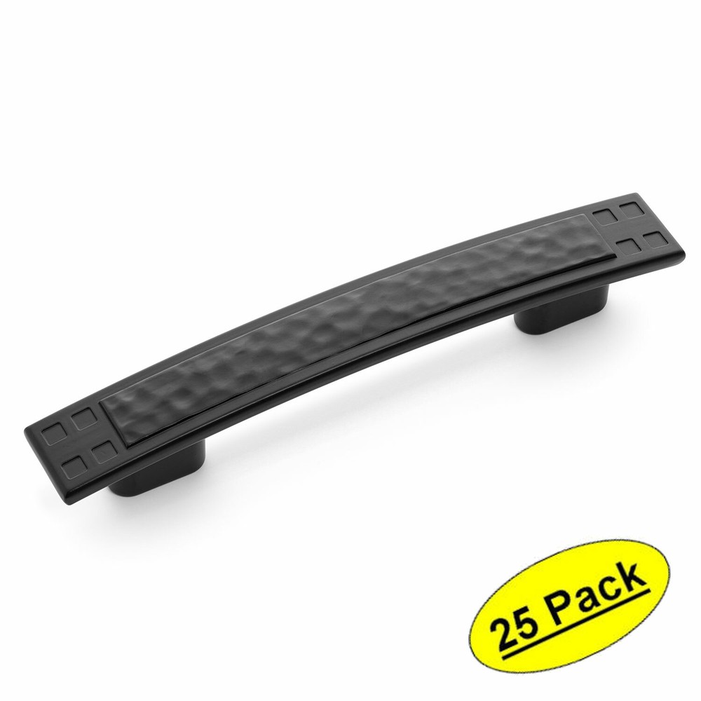 *25 Pack* Cosmas Cabinet Hardware Flat Black Modern Handle Pulls #10557FB