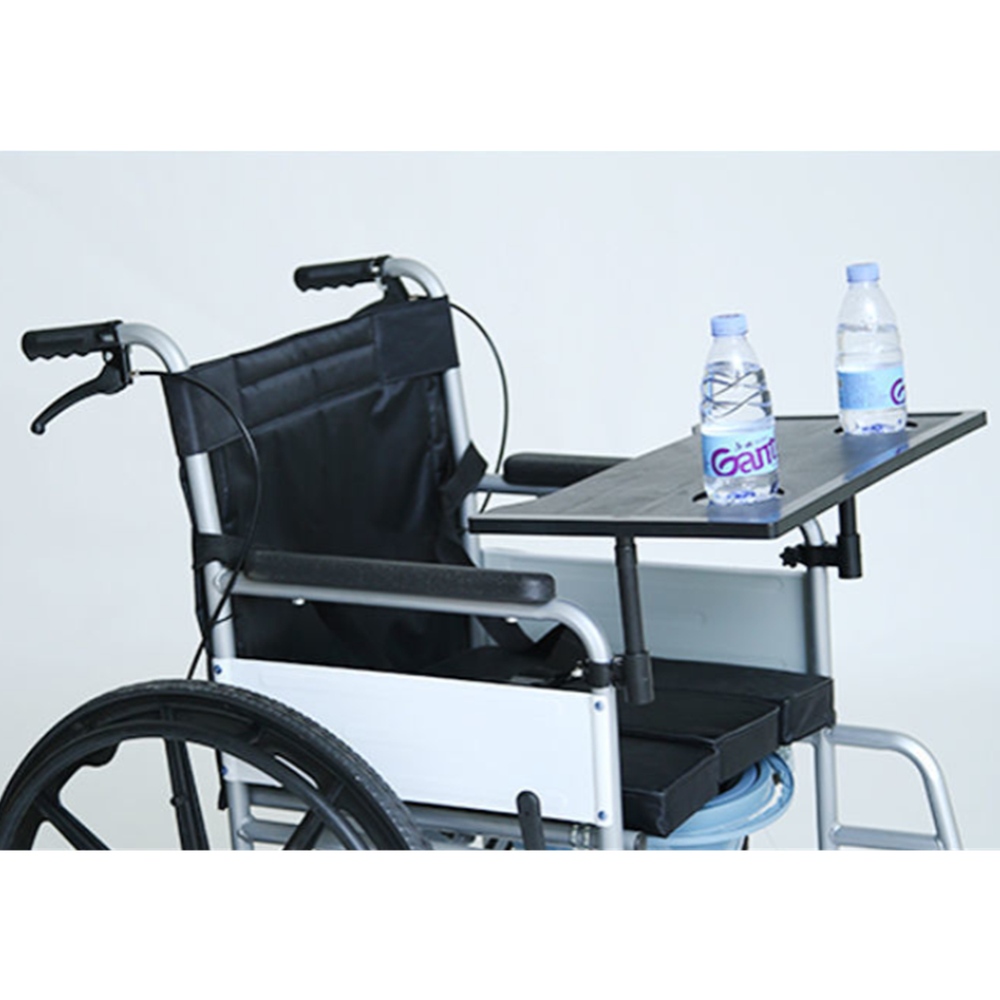 Wheelchair Table Tray w/Cup Holders Durable Removable for Easting Reading US