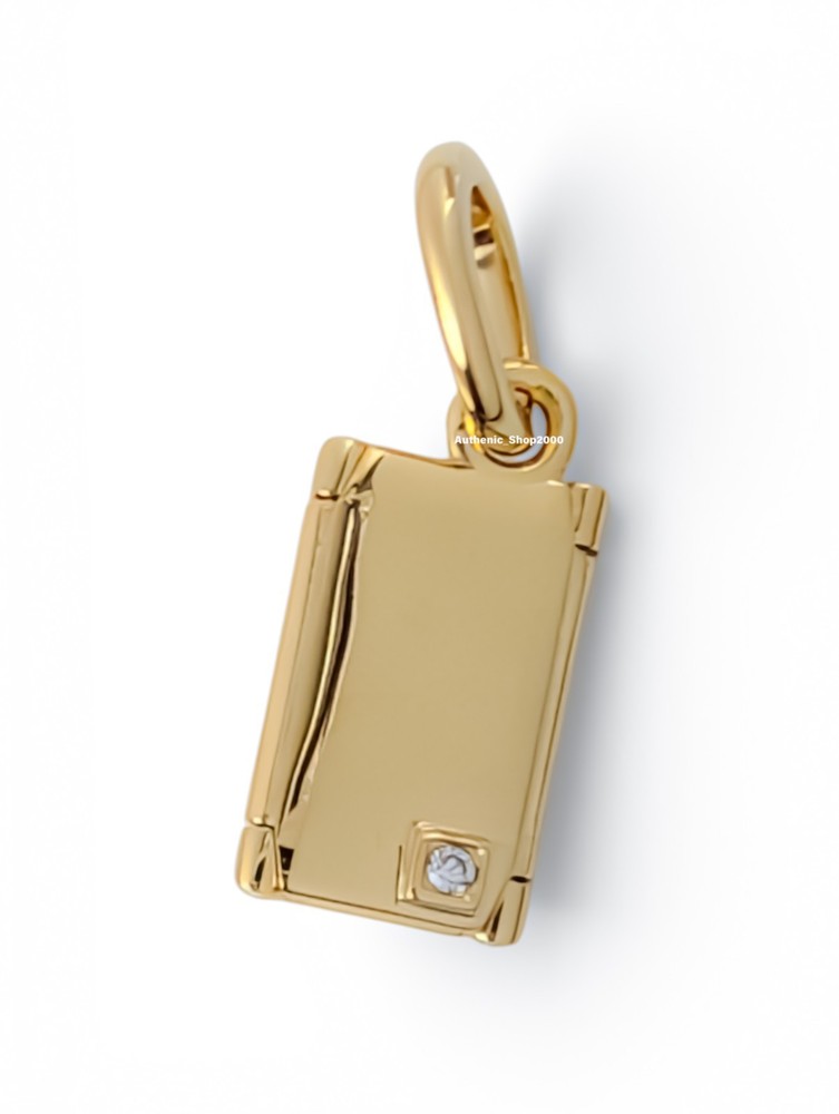New 100% Authentic PANDORA Gold Engravable Open Envelope Dangle Charm 764421C01