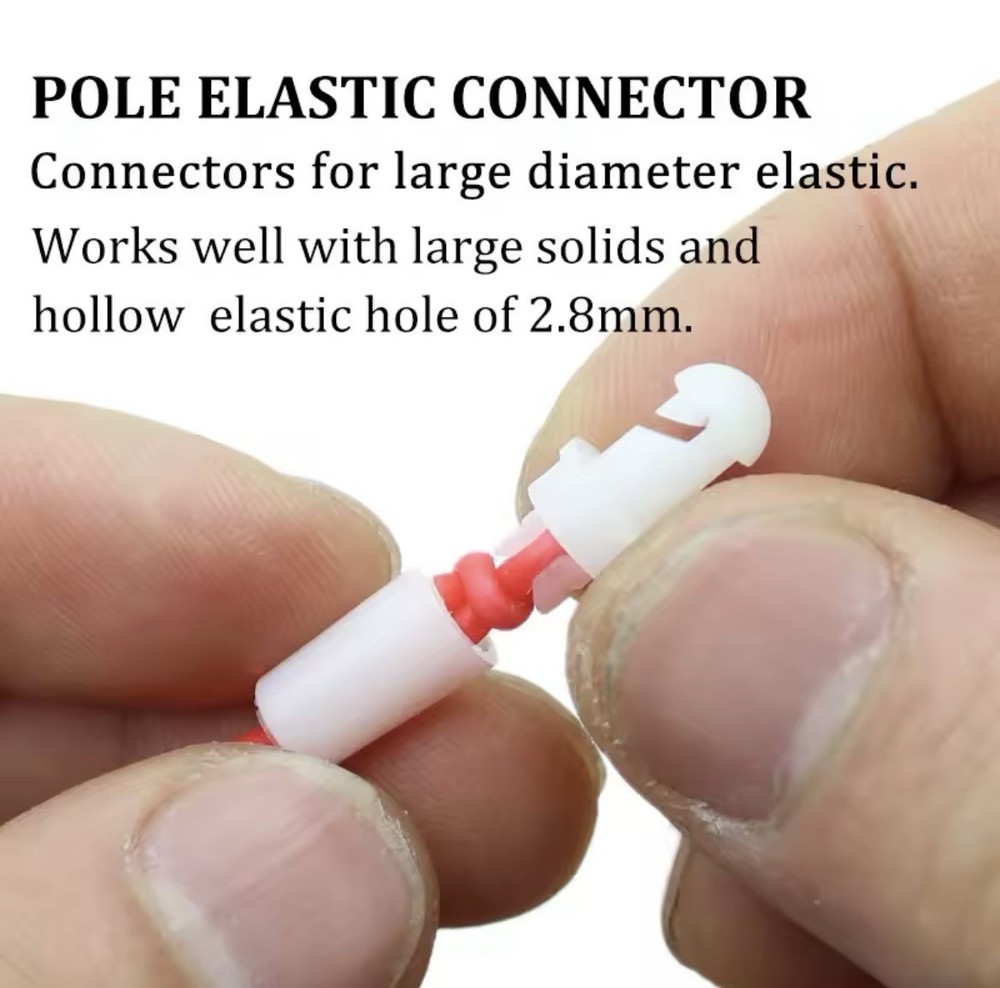 Large Pole Elastic Connector. Pack of 5.