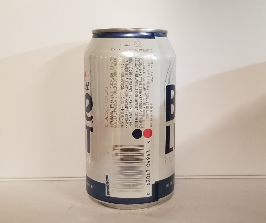 Labatt Blue Light Bottom Opened