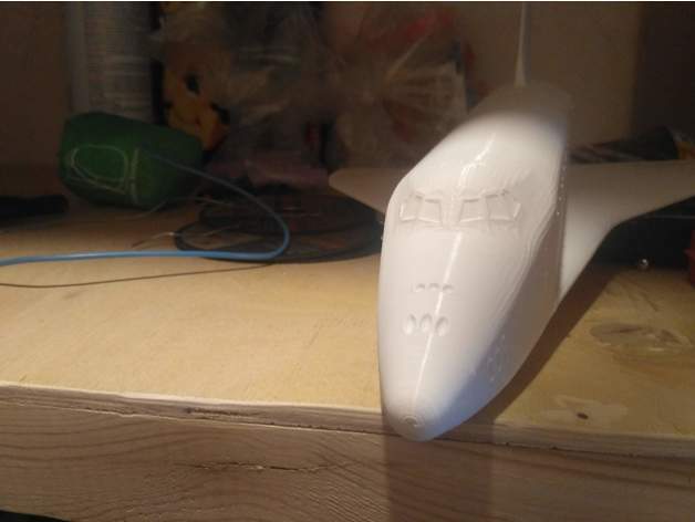 3d printed Buran, USSR space shuttle 182mm