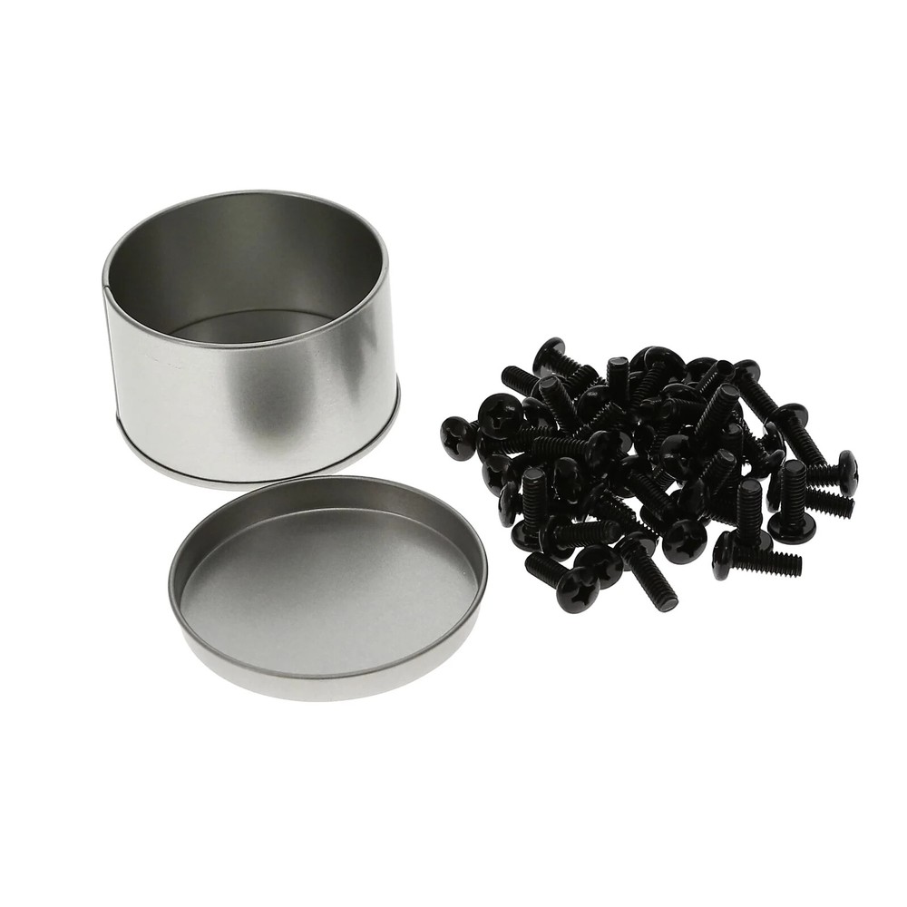 12-24 Rack Screws, Black 50-Pack