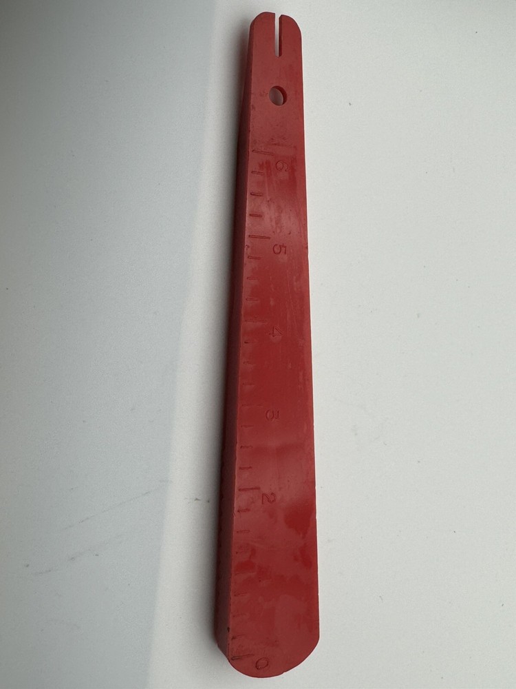 Vintage Red Plastic 8 Inch Fish Scaling Tool