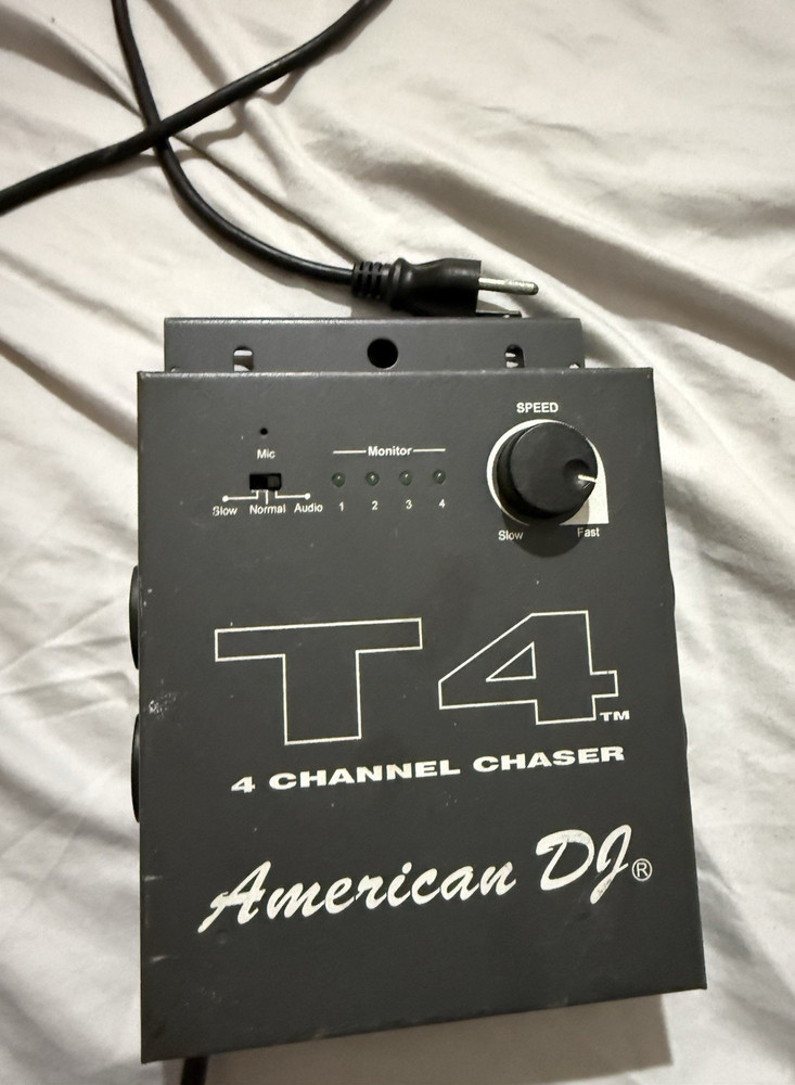 American DJ T4 Chaser 4 Channel Control Console for Stage Lighting Controller