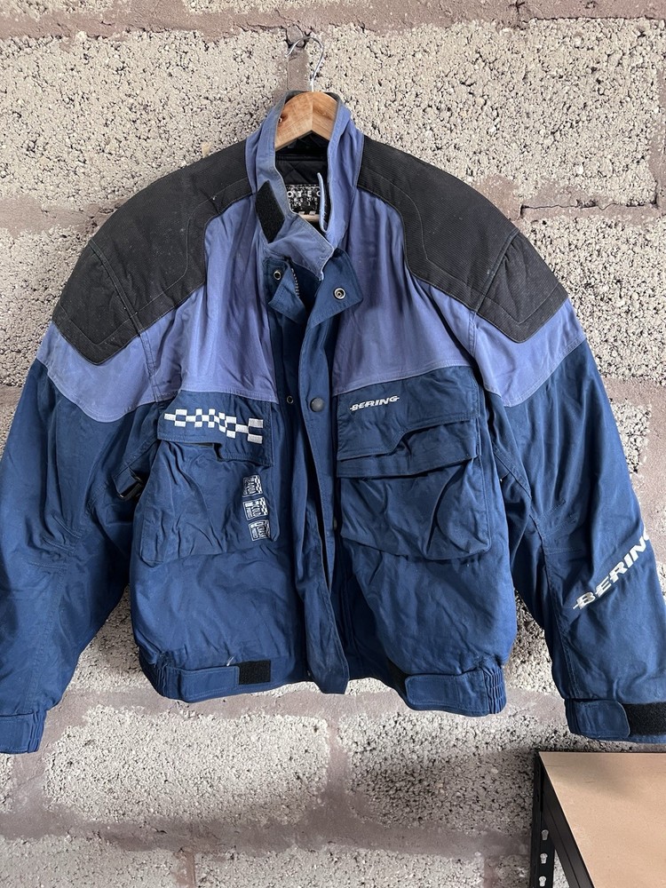 Bering motorcycle jacket XL Blue Armoured
