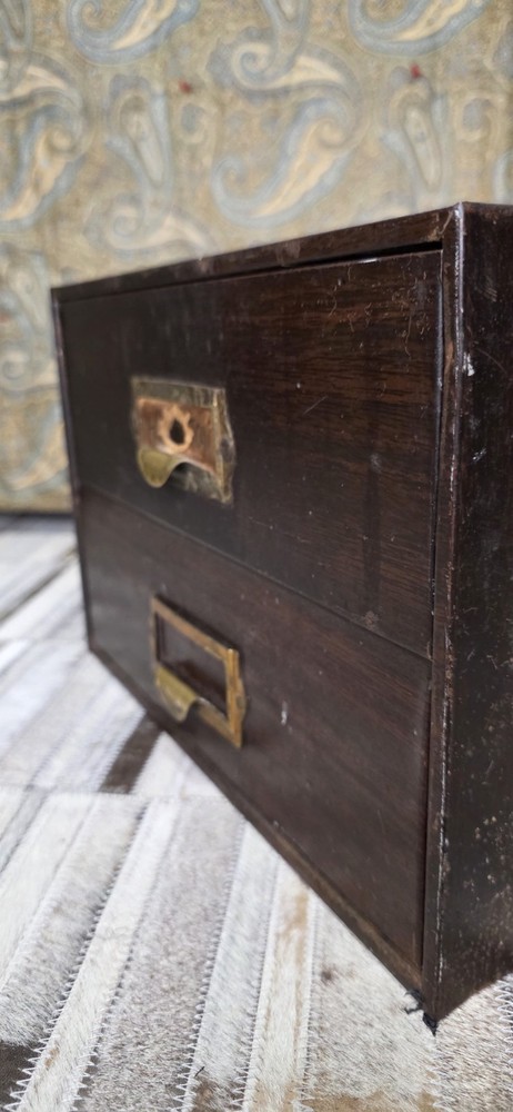 C &E Watchmakers 2 Drawer Cabinet Vintage. Nice Condition.