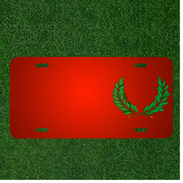 Custom Personalized License Plate With Add Names To Vines Green Branches