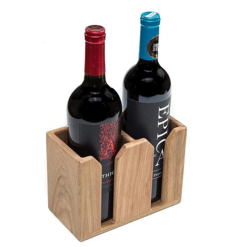 Whitecap Teak 2-Bottle Rack #62620
