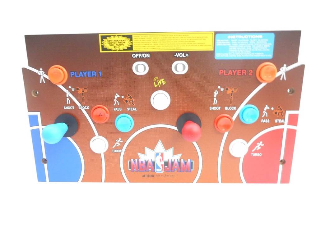 Arcade1Up NBA Jam 2-Player Deluxe Arcade Machine - Control Panel ONLY - NEW