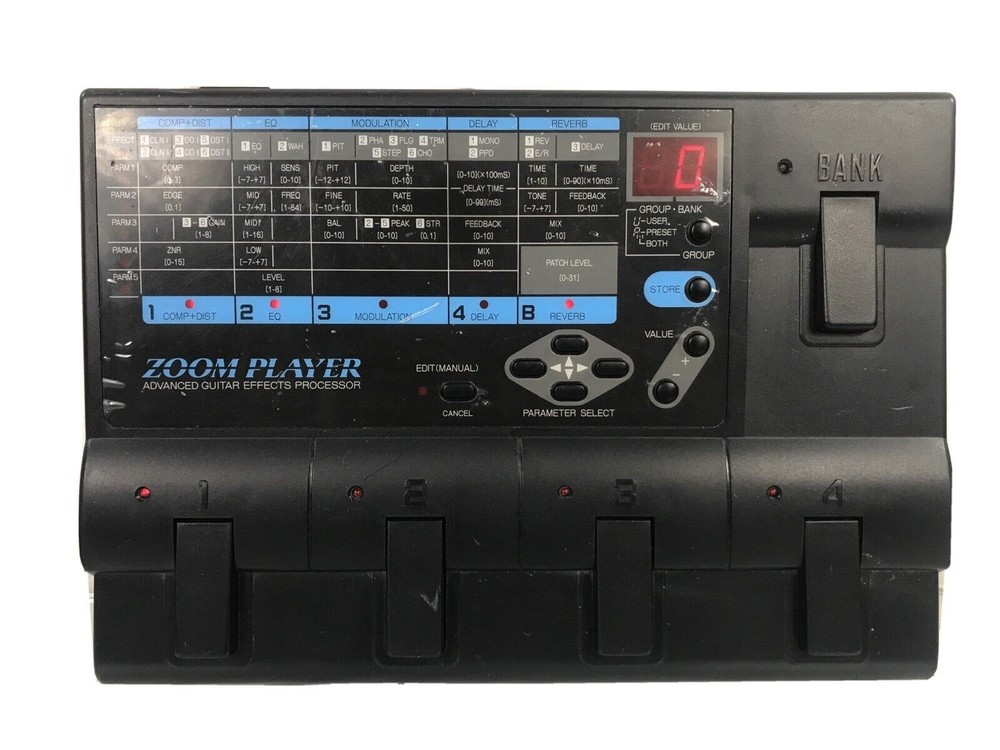 Zoom Player 2020 Guitar Multi Effects Processor