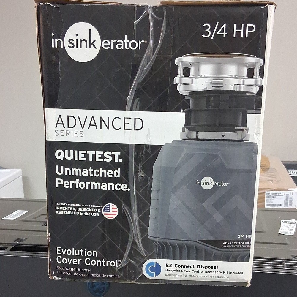 InSinkErator Advanced Series Evolution Cover Control 3/4 HP Batch Feed Disposal