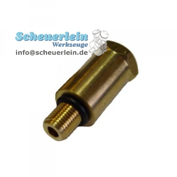 Adapter from M14 to M10 spark plug thread for compression pressure loss tester