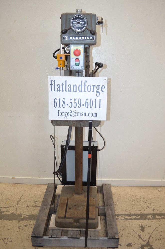 Nice Clausing 15" Variable Speed Floor Drill Press w/ Pro Tech Systems Shield