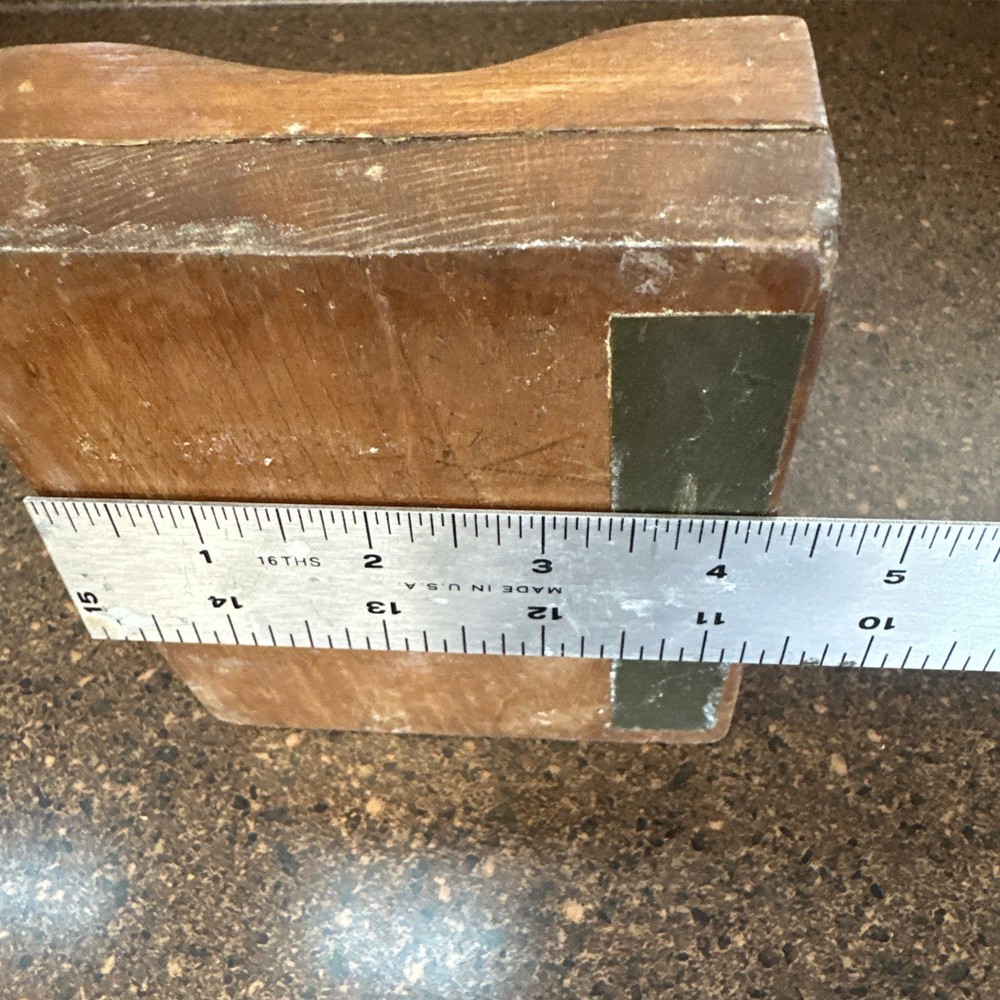 Vtg Matchbox Holder For Kitchen Wall Mount - Heavy