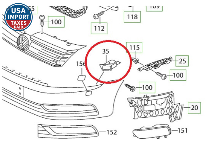 VW Guide Frame Genuine 3AA807942B