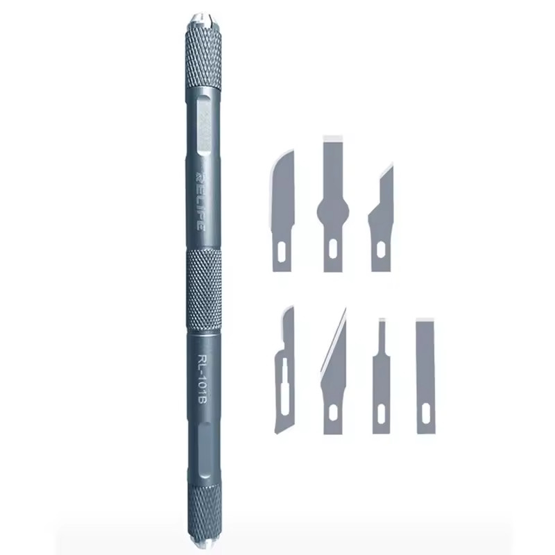 Relife RL-101B Stainless Steel Adhesive Scraper PCB Rework Tool