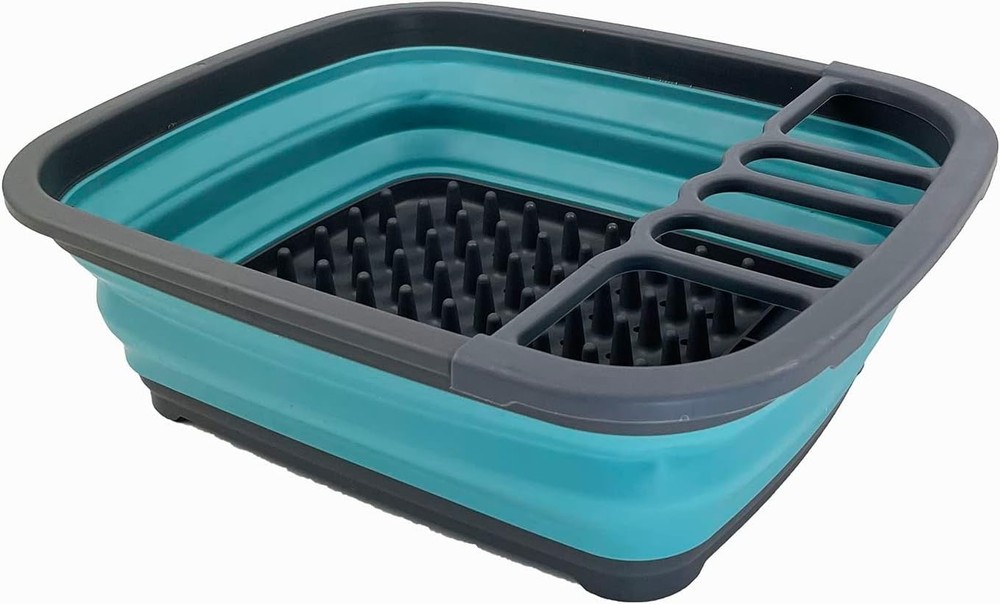Collapsible Plastic Dish Drainer - Foldable Drying Rack