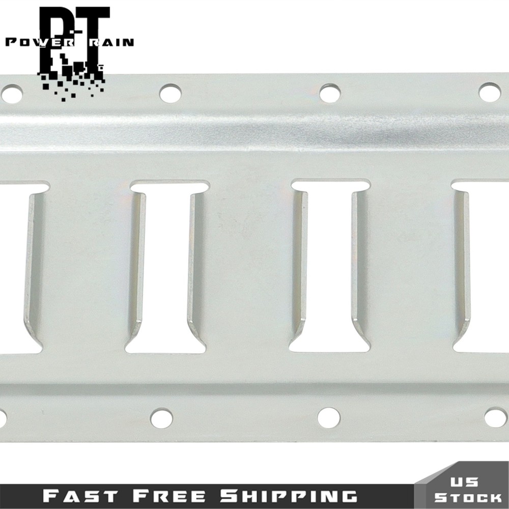 6 Pack 2' E Track Tie Down Rail Kit Silver Rail Enclosed Cargo Trailer